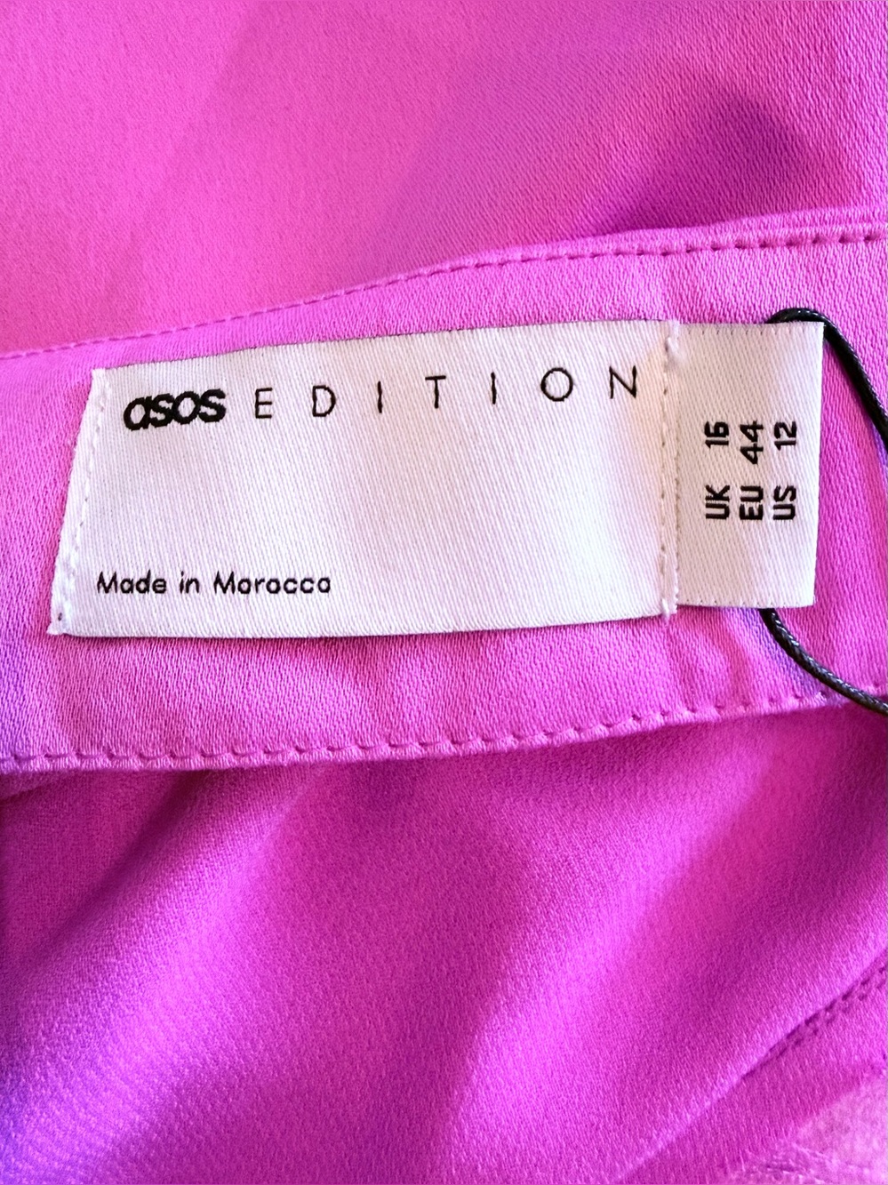 ASOS Pink One-Shoulder Maxi Dress (Sz 12) Ptp 23” - Picture 7 of 8